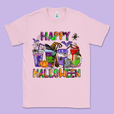 Happy Halloween Coffee Cups Classic Tee Designed By Adodesignshop