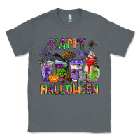 Charcoal Heather happy halloween coffee cups Classic Tee - AdoDesignShop
