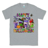 Heather Grey happy halloween coffee cups Classic Tee - AdoDesignShop