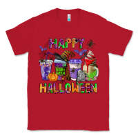 Red happy halloween coffee cups Classic Tee - AdoDesignShop