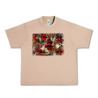 Burro christmas leopard cowhide background Urban Heavy Tee - BarkalooDesign