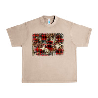 French Oak christmas leopard cowhide background Urban Heavy Tee - BarkalooDesign