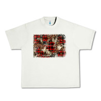 Pistachio christmas leopard cowhide background Urban Heavy Tee - BarkalooDesign