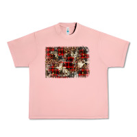 Salmon christmas leopard cowhide background Urban Heavy Tee - BarkalooDesign