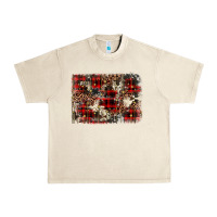 Sandshell christmas leopard cowhide background Urban Heavy Tee - BarkalooDesign