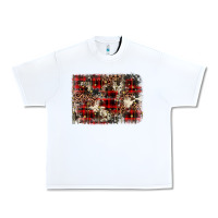 White christmas leopard cowhide background Urban Heavy Tee - BarkalooDesign