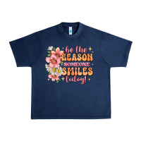 Navy be the reason someone smiles today Urban Heavy Tee - JahusDesignShop