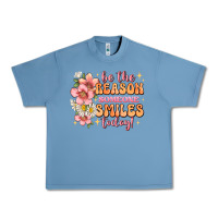 Pebble Blue be the reason someone smiles today Urban Heavy Tee - JahusDesignShop
