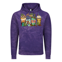Cloud Purple highly caffeinated coffee cups Vintage Hoodie - Zillion Design Studio