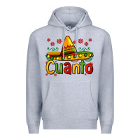 Heather Grey Cuanto my fourth mexican birthday Premium Hoodie - Jasminsmagicworld
