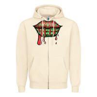 Sandshell summer vibes watermelon lips Zipper Hoodie - Jasminsmagicworld
