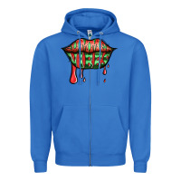 True Royal summer vibes watermelon lips Zipper Hoodie - Jasminsmagicworld