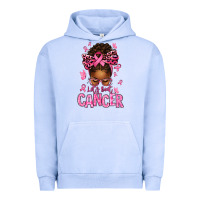 Pigment Grape Ice lets beat cancer afro messy bun Urban Hoodie - texasbilliewilder
