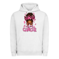 Pigment Lunar Rock lets beat cancer afro messy bun Urban Hoodie - texasbilliewilder