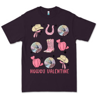 Plum howdy valentine Premium Tee - MaliasSmallBusiness