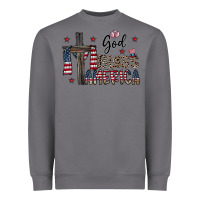Storm god bless america Heavyweight Sweatshirt - CowhideDigitalArt