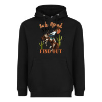 Black buck around and find out rodeo cowboy Heavyweight Hoodie - MaliasSmallBusiness