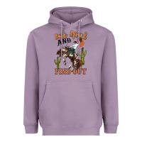 Lavender buck around and find out rodeo cowboy Heavyweight Hoodie - MaliasSmallBusiness