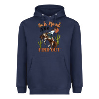 Navy buck around and find out rodeo cowboy Heavyweight Hoodie - MaliasSmallBusiness