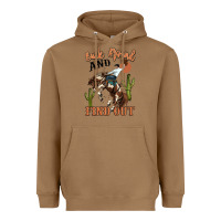 Toasted Coconut buck around and find out rodeo cowboy Heavyweight Hoodie - MaliasSmallBusiness