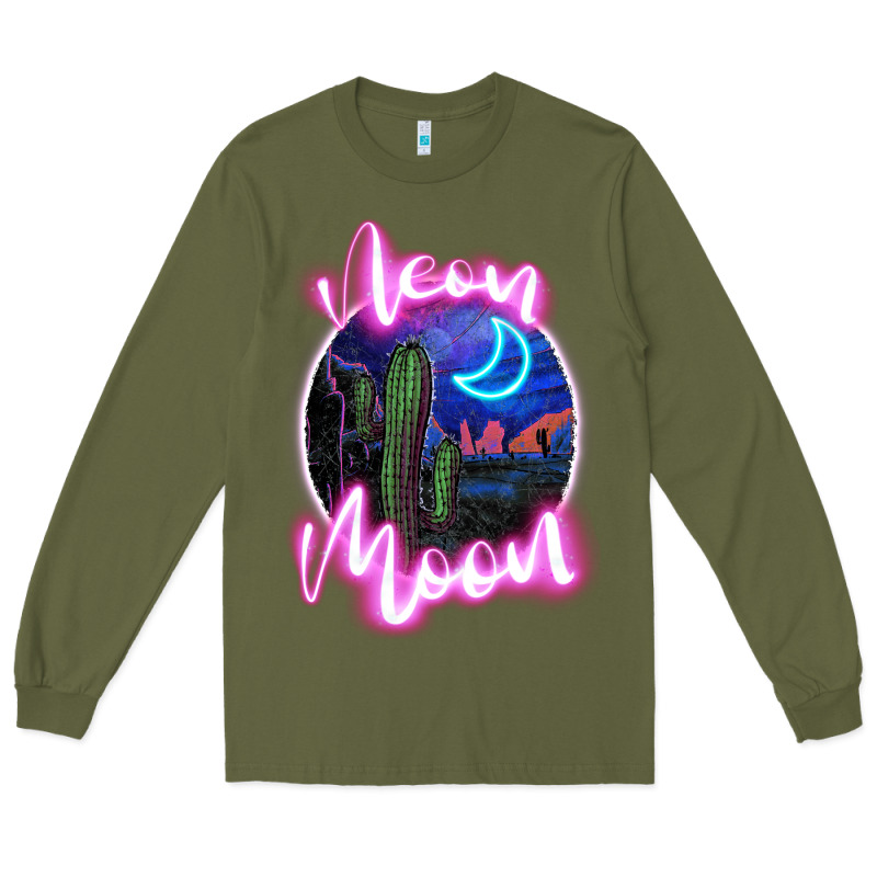 Neon Moon Long Sleeve Tee by JahusDesignShop | Teevron