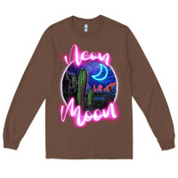 Chestnut neon moon Long Sleeve Tee - JahusDesignShop