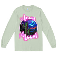 Matcha neon moon Long Sleeve Tee - JahusDesignShop