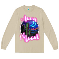 Mushroom neon moon Long Sleeve Tee - JahusDesignShop