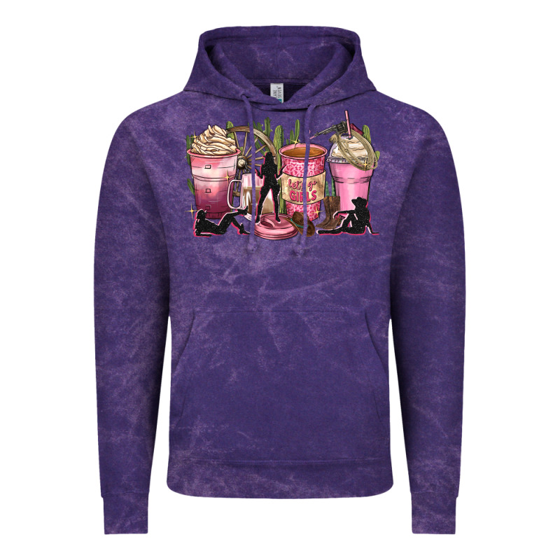 Let's Go Girls Coffee Cups Vintage Hoodie by Zillion Design Studio | Teevron