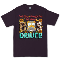 Plum early rising always smiling safe driving bus drive Premium Tee - MaliasSmallBusiness