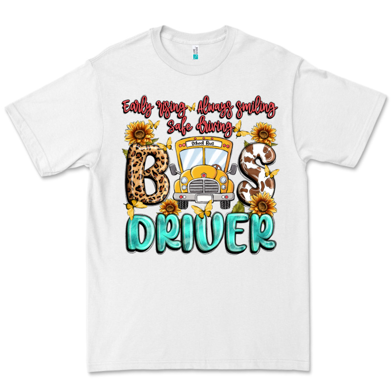 Early Rising Always Smiling Safe Driving Bus Drive Premium Tee by MaliasSmallBusiness | Teevron