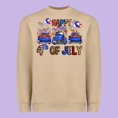 Western Hello Fourth Of July Trucks Heavyweight Sweatshirt Designed By Fadigitalartstudio