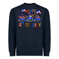 Navy western hello fourth of july trucks Heavyweight Sweatshirt - FaDigitalArtStudio