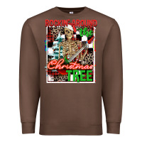 Chestnut Rockin' around the Christmas tree skeleton Premium Sweatshirt - NancyCooperArtShop