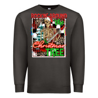 Smoke Rockin' around the Christmas tree skeleton Premium Sweatshirt - NancyCooperArtShop