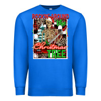 True Royal Rockin' around the Christmas tree skeleton Premium Sweatshirt - NancyCooperArtShop