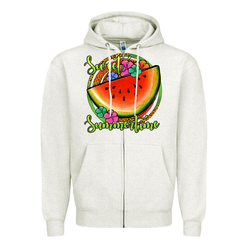 Sweet Summertime Watermelon Zipper Hoodie by Jasminsmagicworld | Teevron