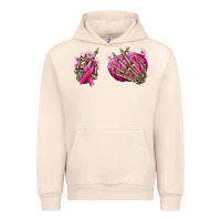 Sandshell Breast Cancer skeleton hands Urban Hoodie - NancyCooperArtShop