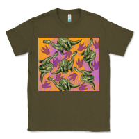 Army Green dinosaur brontosaurus Classic Tee - Artiststas