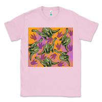Bubblegum Pink dinosaur brontosaurus Classic Tee - Artiststas