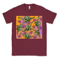 Burgundy dinosaur brontosaurus Classic Tee - Artiststas