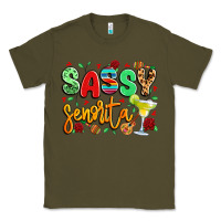 Army Green sassy senorita Classic Tee - LillyAllenDesigns