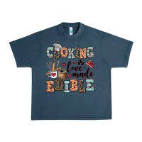 Midnight Navy cooking is love made edible Urban Heavy Tee - AdoDesignShop