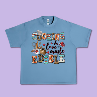 Cooking Is Love Made Edible Urban Heavy Tee Designed By Adodesignshop