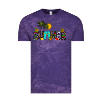 Cloud Purple summer Vintage Tee - CowhideDigitalArt
