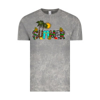 Cloud Rock summer Vintage Tee - CowhideDigitalArt