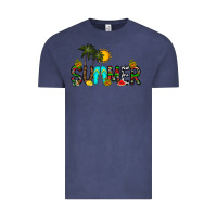 Vintage Denim summer Vintage Tee - CowhideDigitalArt