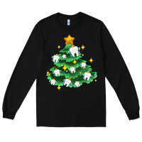 Black Christmas tree with teeth Long Sleeve Tee - AdoDesignShop
