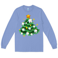 Colony Blue Christmas tree with teeth Long Sleeve Tee - AdoDesignShop
