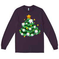 Plum Christmas tree with teeth Long Sleeve Tee - AdoDesignShop